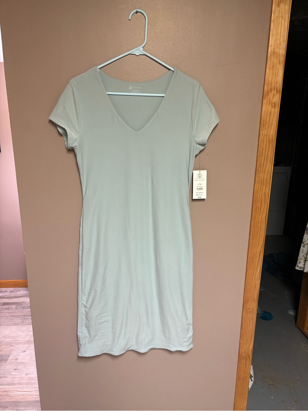 No Boundaries Mint V-Neck Midi Dress